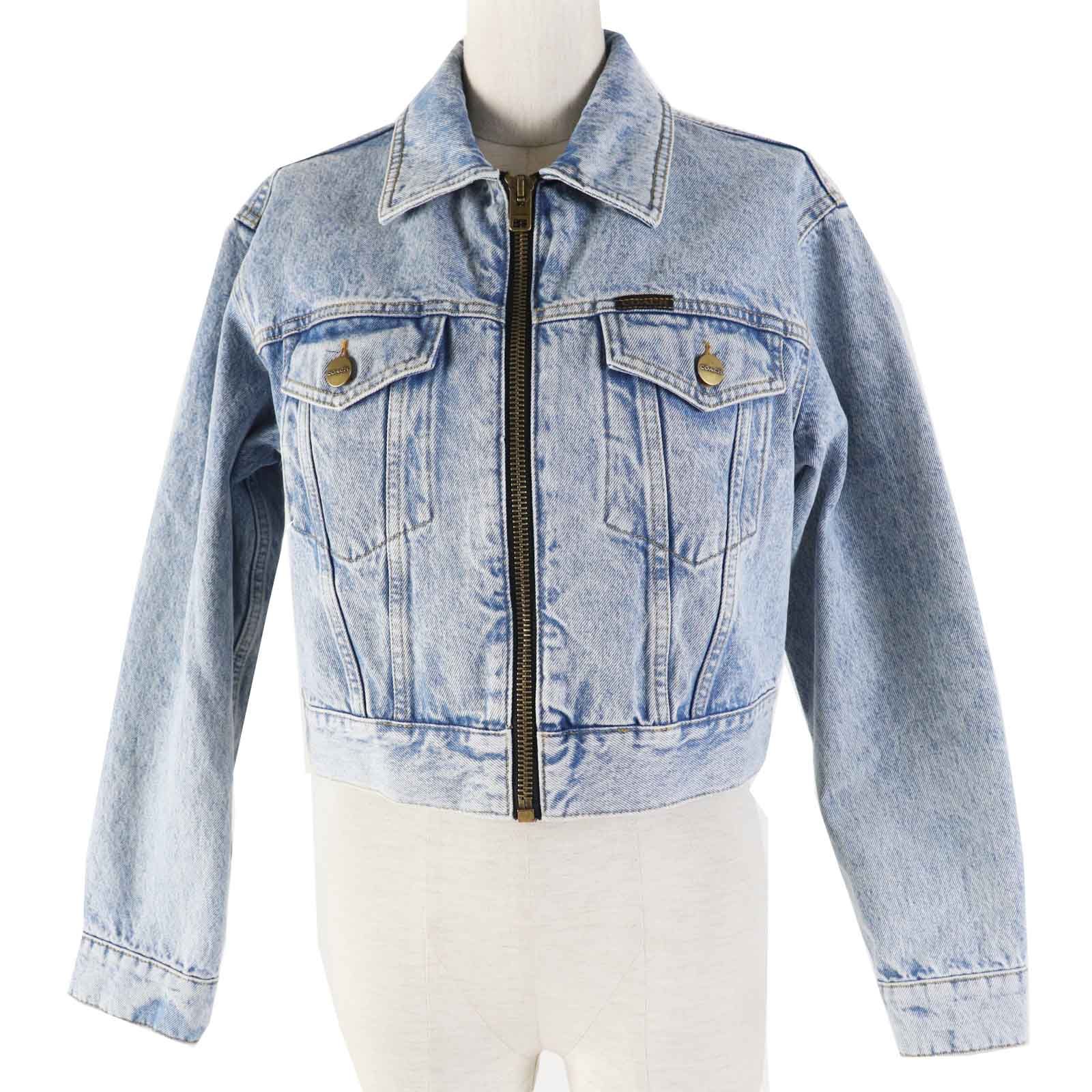 COACH デニム　ジャケット 中古・古着通販】COACH (コーチ) ジップデニムジャケット ブルー