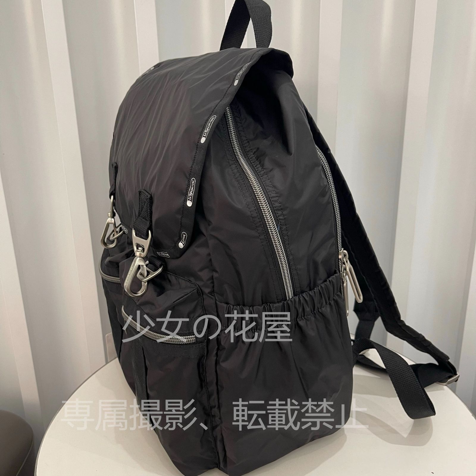 LeSportsac レスポートサック 大草直子 コラボ リュックサック バックパック ブラック - メルカリ