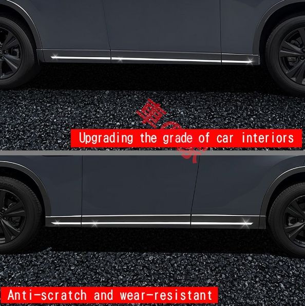 マツダ CX-60 式対応 サイドスカート サイドモール クロームメッキ サイドドア ガーニッシュ 車体外装 ドレスアップパーツ FFCRYSTALESIA_COM