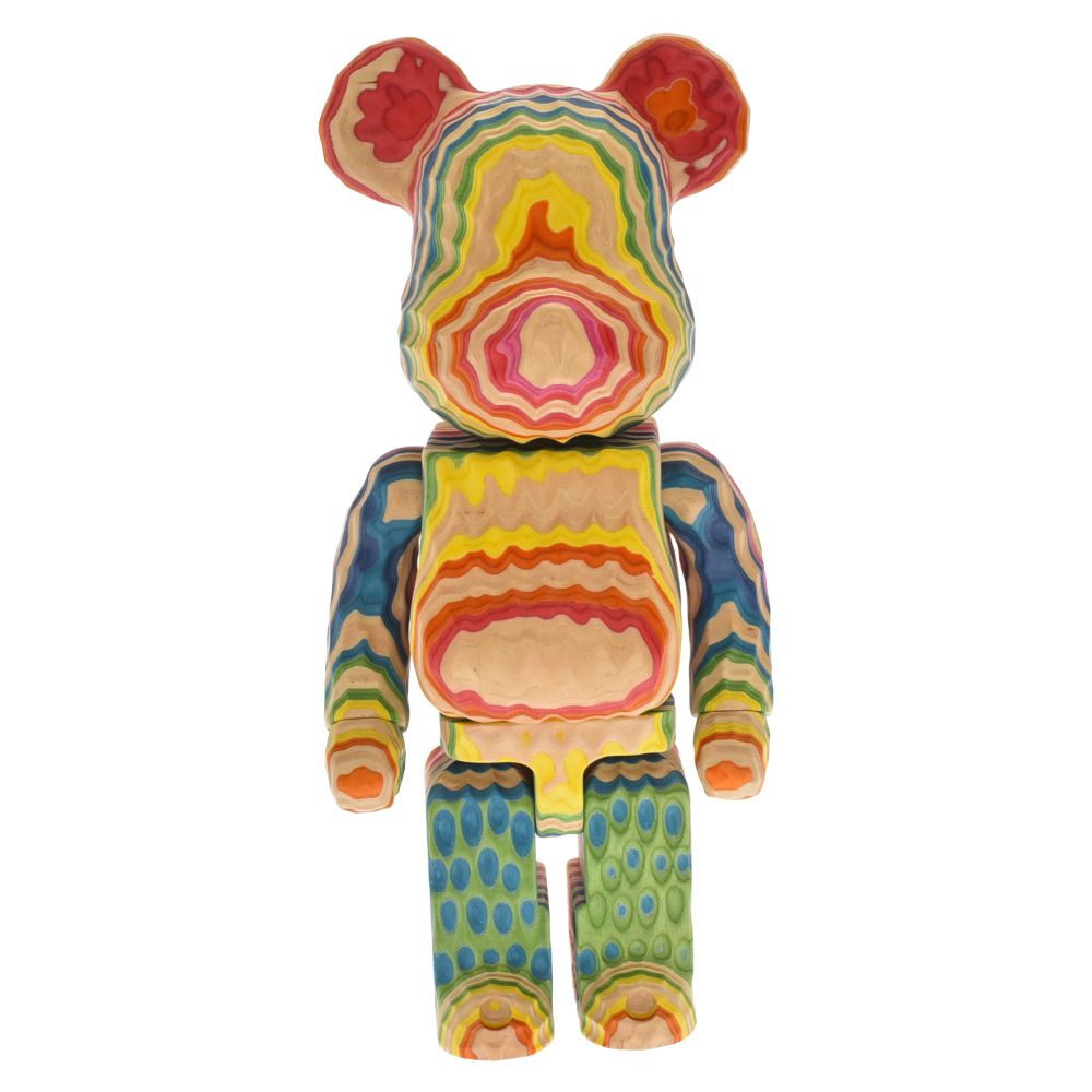 MEDICOM TOY - MEDICOM TOY メディコムトイ ×Fragment design ×HAROSHI BE@RBRICK VERTICAL 400% carved wooden ×フラグメントデザイン ベアブリック カリモク MEDICOM TOY (メディコムトイ) ×Fragment design ×HAROSHI BE