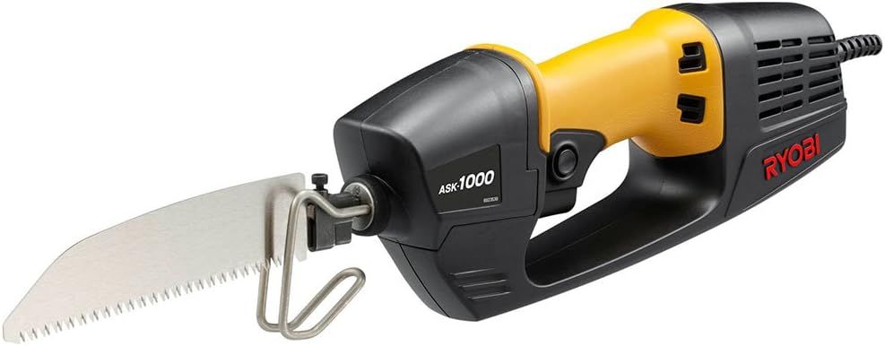 京セラ(Kyocera) 旧リョービ 電気ノコギリ ASK-1000 619700A 【刃の付け替えでプラスチックやじゅうたんも切断できる】 樹木の剪定 木材・スチールラックの切断 最大切断能力 庭木45mm・木材40mm・