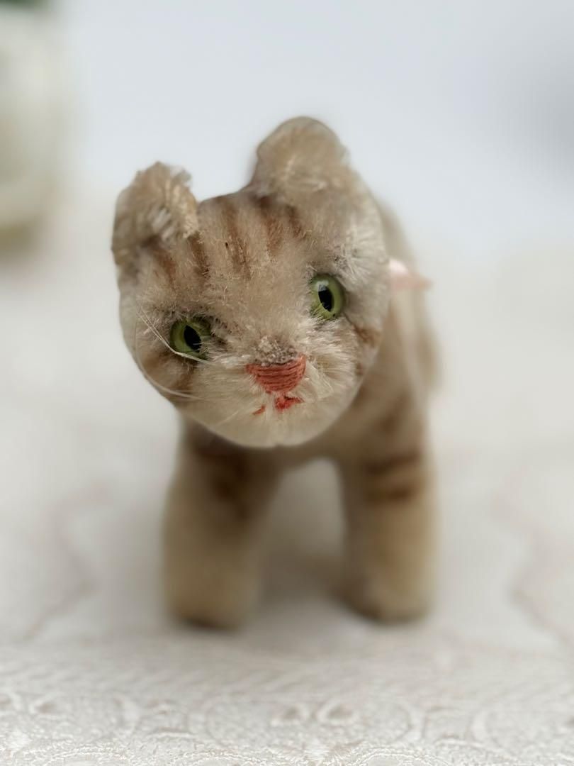 シュタイフ Cat Tapsy 11cm ネコのタプシー キャット 猫 ビンテージ アンティーク Steiff STEIFF