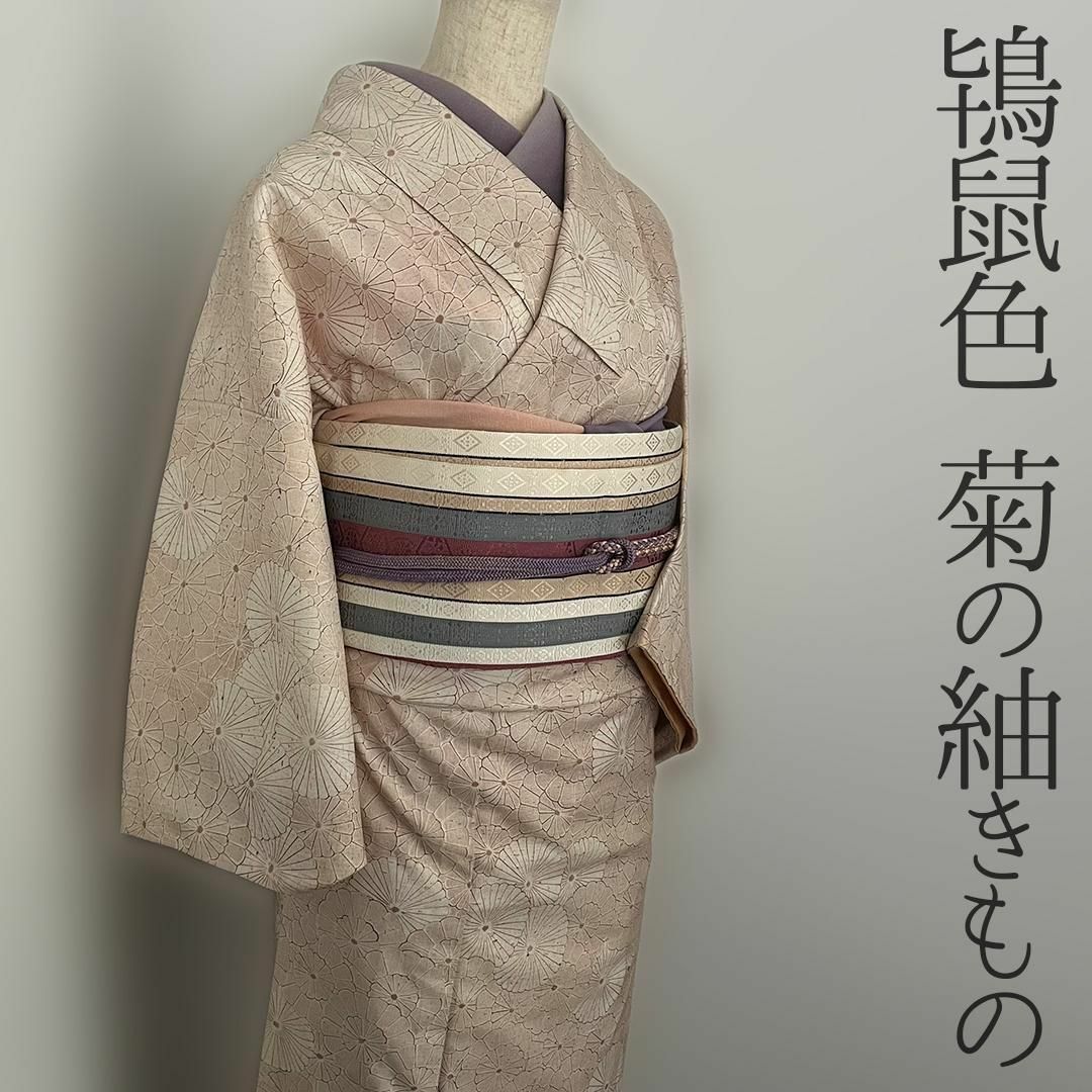 結城紬 はなゆうき 袷 京都ゑり正 絹100% 美品 - 浴衣/水着