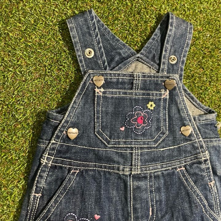 カーハート US古着 デニム地 メンズ レディース キッズ オーバーオール 人気 Carhartt カーハート キッズ 服 デニム オーバーオール 90-100cm