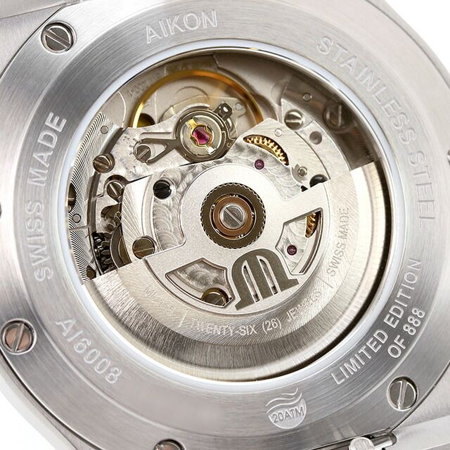 モーリスラクロア MAURICE LACROIX 腕時計 メンズ AI6008-SS00F-431-C アイコン オートマティック リミテッド サマーエディション 自動巻き アイスブルーxシルバー アナログ表示