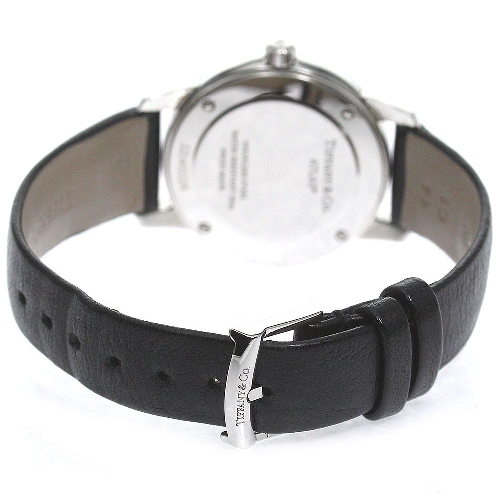 TIFFANY & Co. アトラス ティファニー 白文字盤 レディース ウォッチ シルバー ホワイト アナログ時計 レザーベルト 腕時計