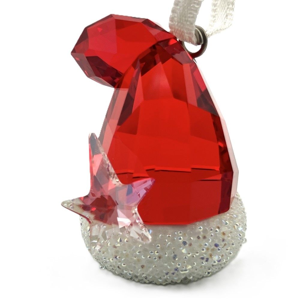 スワロフスキー Swarovski 0 Holiday イヌとサンタハット 