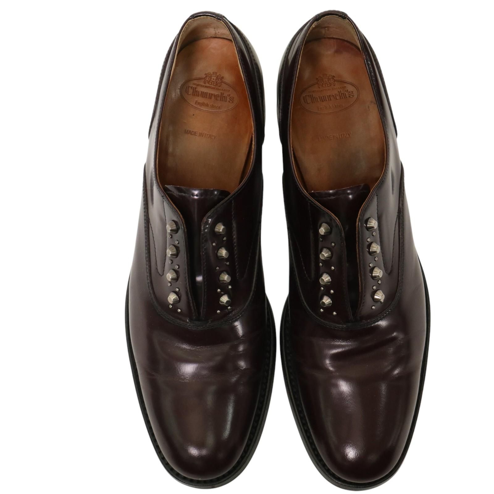 Church's(チャーチ) ISSIE R プレーントゥ スタッズ レザーシューズ