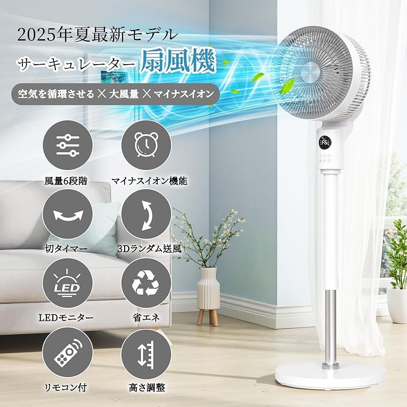 上下左右自動首振り 省エネ