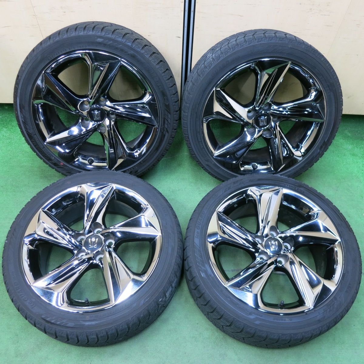 バリ溝】WEDS レオニス SV 18in 7J +47 PCD114.3 ブリヂストン