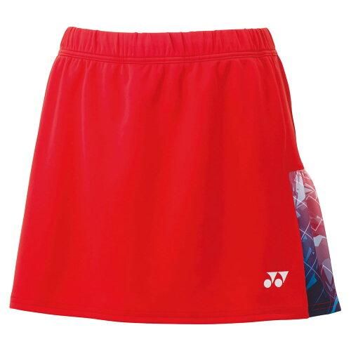 【新品・5営業日で発送】YONEX ヨネックス ウィメンズスカート(インナースパッツツキ) (26131) 色 : サンセットレッド サイズ : XO 