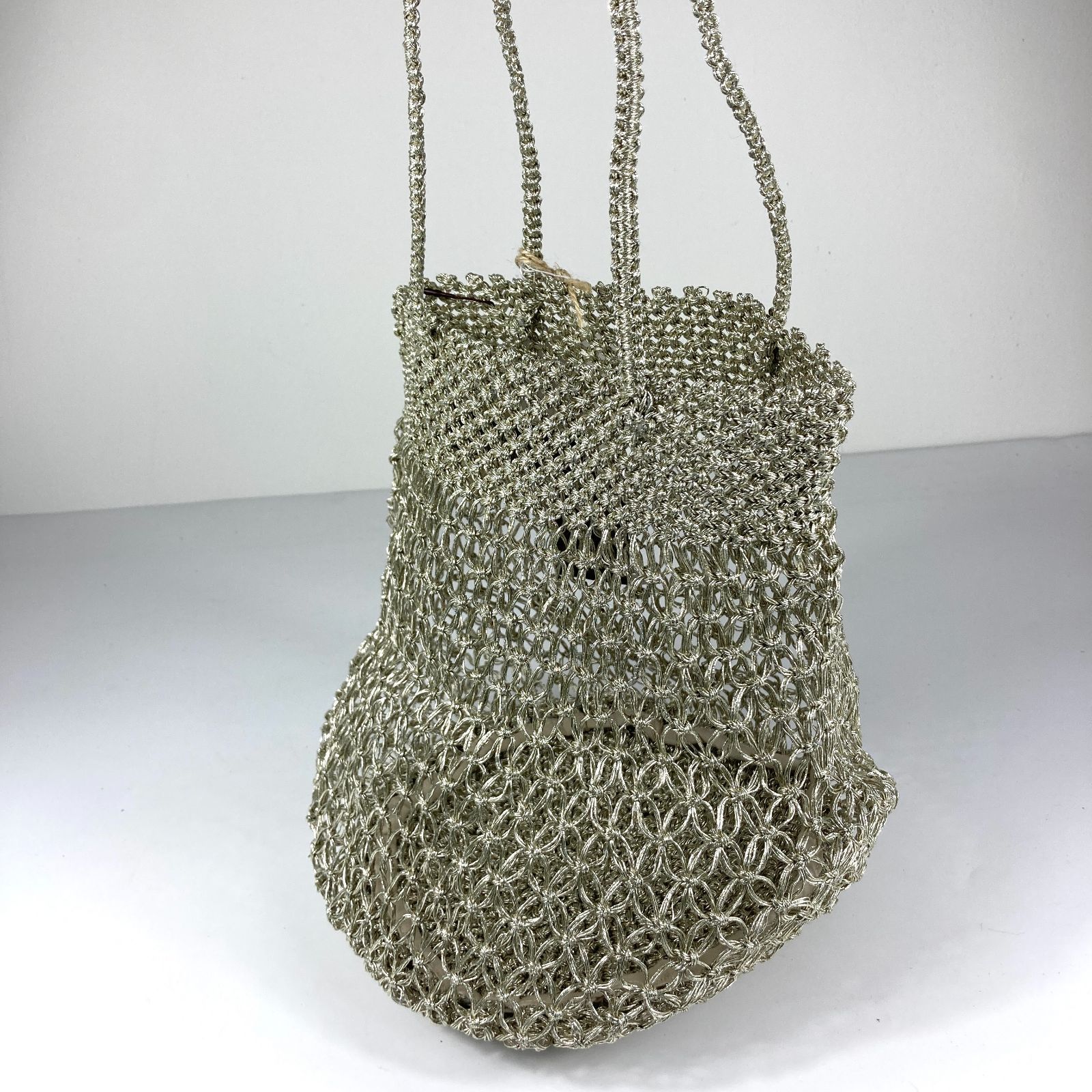 ◯THE BAGMATI/ ザ バグマティ　メッシュメタリックワックスコード編み The Bagmati(バグマティ) メッシュメタリックワックスコード編み