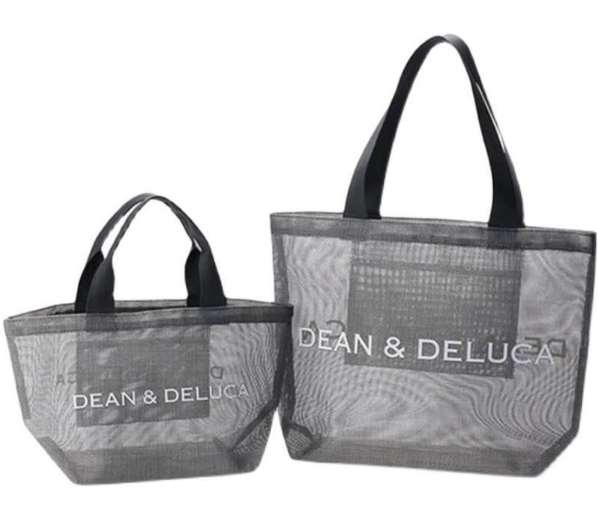 限定2点セット DEAN＆DELUCA ディーン＆デルーカ 夏限定 メッシュ トートバッグ S/Lサイズピンク シーグリーン 海 プール お盆 人気 旅行 送料無料