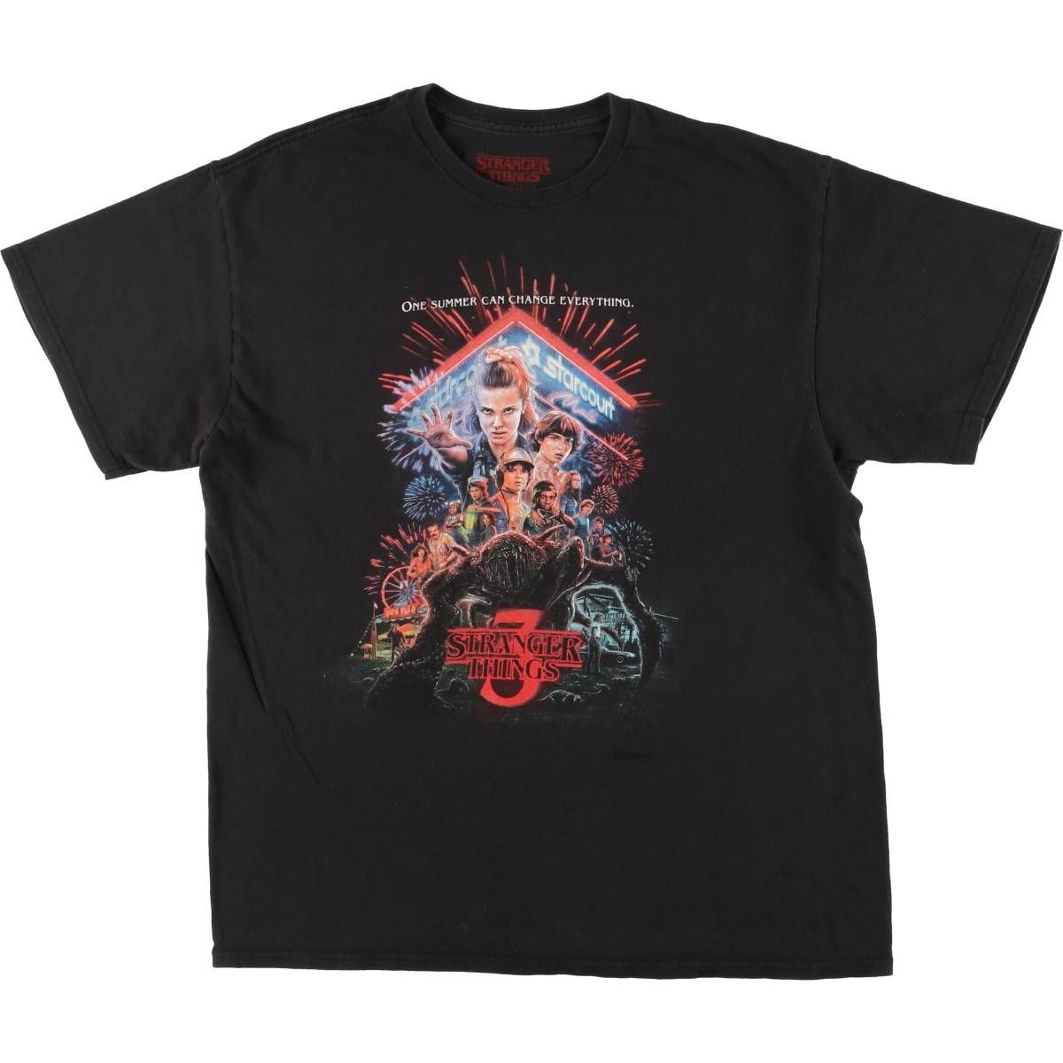 古着 STRANGER THINGS ストレンジャーシングス 映画 ムービーTシャツ メンズL相当|eaa548192