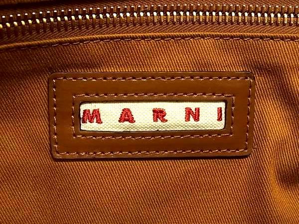 □新品同様□ MARNI マルニ トロピカリア ストロー×レザー 2WAY