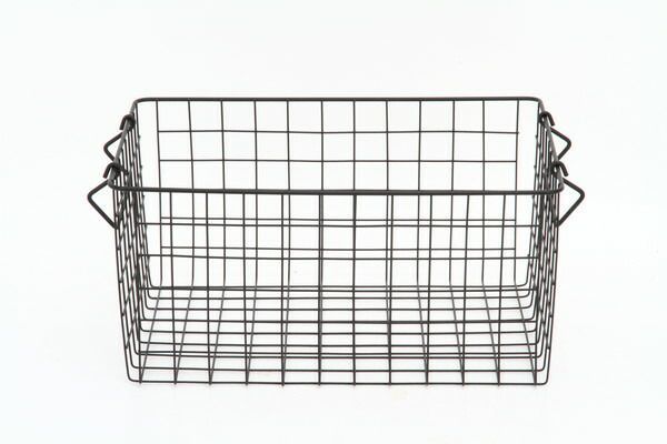  まとめ スタッキングワイヤーバスケット ＢＫ ３７ｘ２６ｘ１８ 名刺整理用品 机上アクセサリー