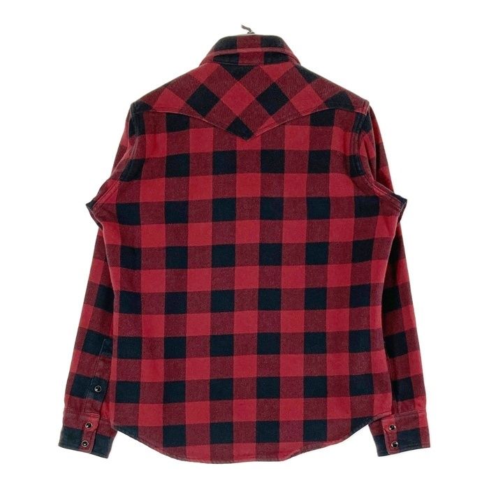 新品！IRON HEART 赤黒ウエスタンチェックネルシャツXL ☆IRON HEART アイアンハート エクストラヘビーフランネル ブロック