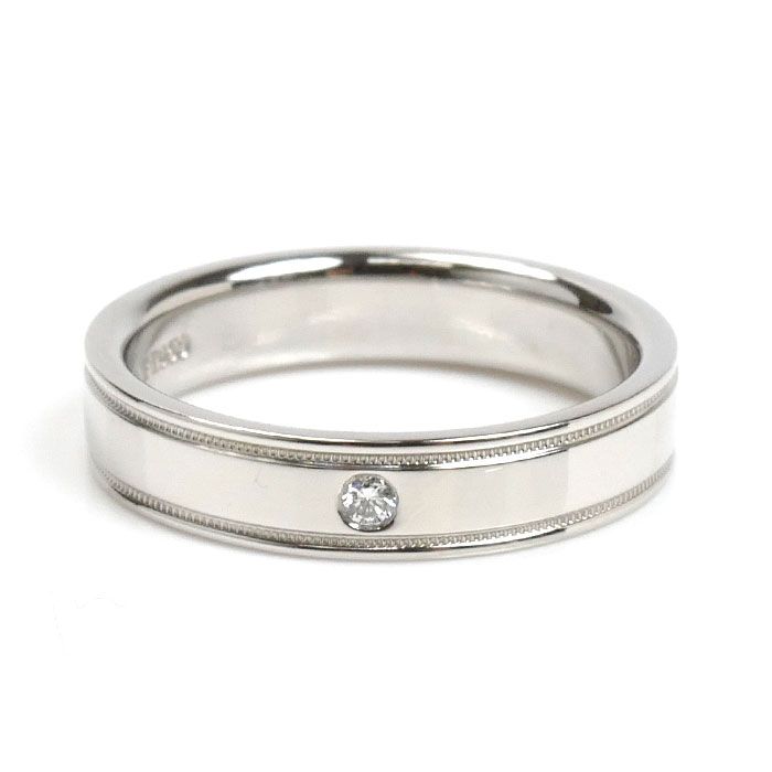TIFFANY&Co. ティファニー Pt950プラチナ ダブルミルグレイン