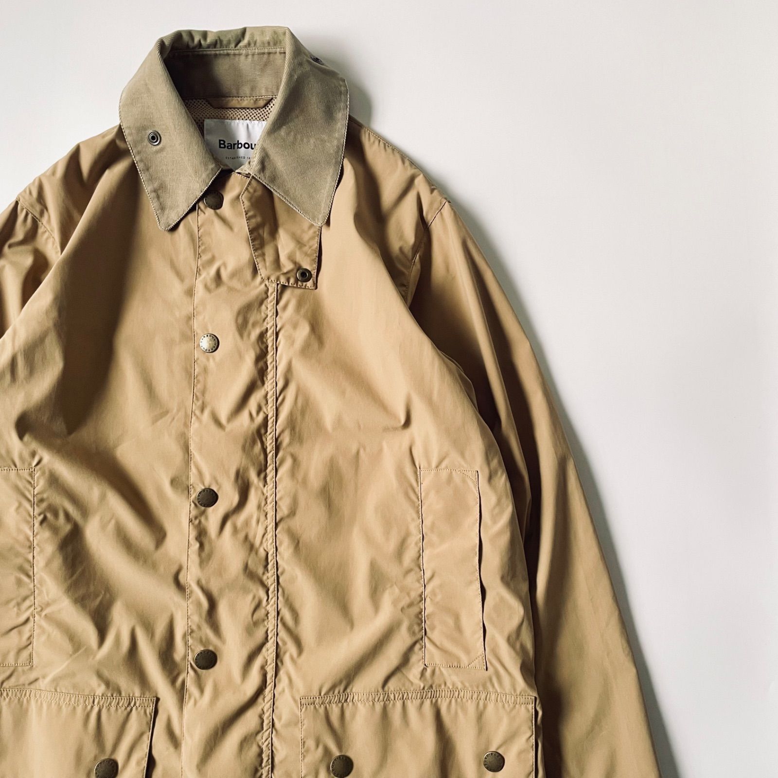 Barbour / SHIPS別注 BORDER ナイロン パッカブルコート - メルカリ