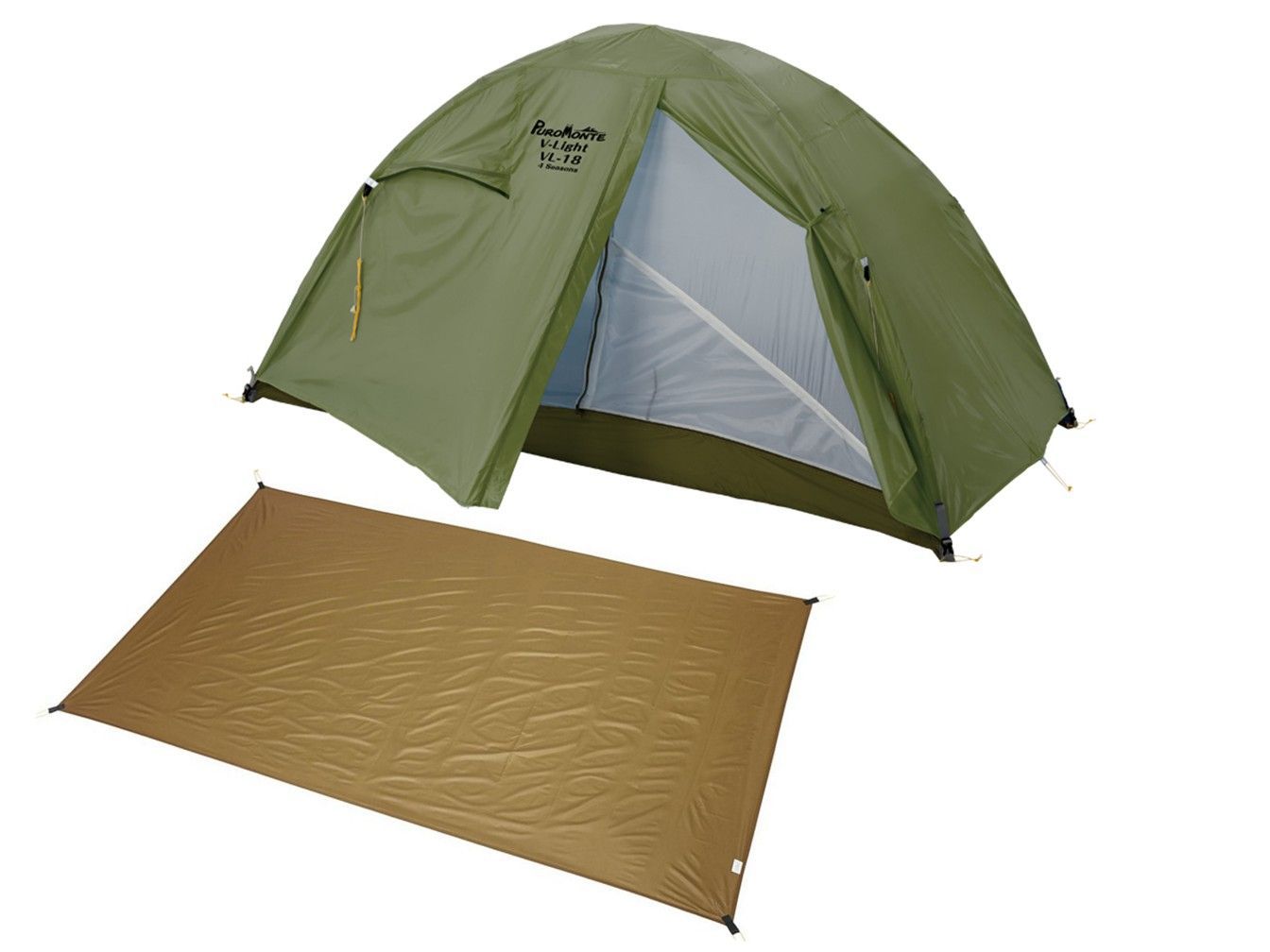 プロモンテ 超軽量テント VL-18 4S OLV GS付 1人用 新品未使用 プロモンテ 超軽量テント VL-18 4S OLV GS付 1人用 新品未使用