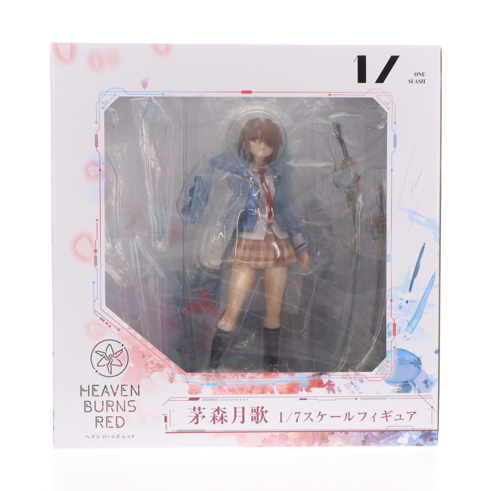 クリアファイル付属 茅森月歌(かやもりるか) ヘブンバーンズレッド 1/7 完成品 フィギュア ONLINE PARCOu0026WRIGHT FLYER STOREu0026あみあみ限定 パルコ
