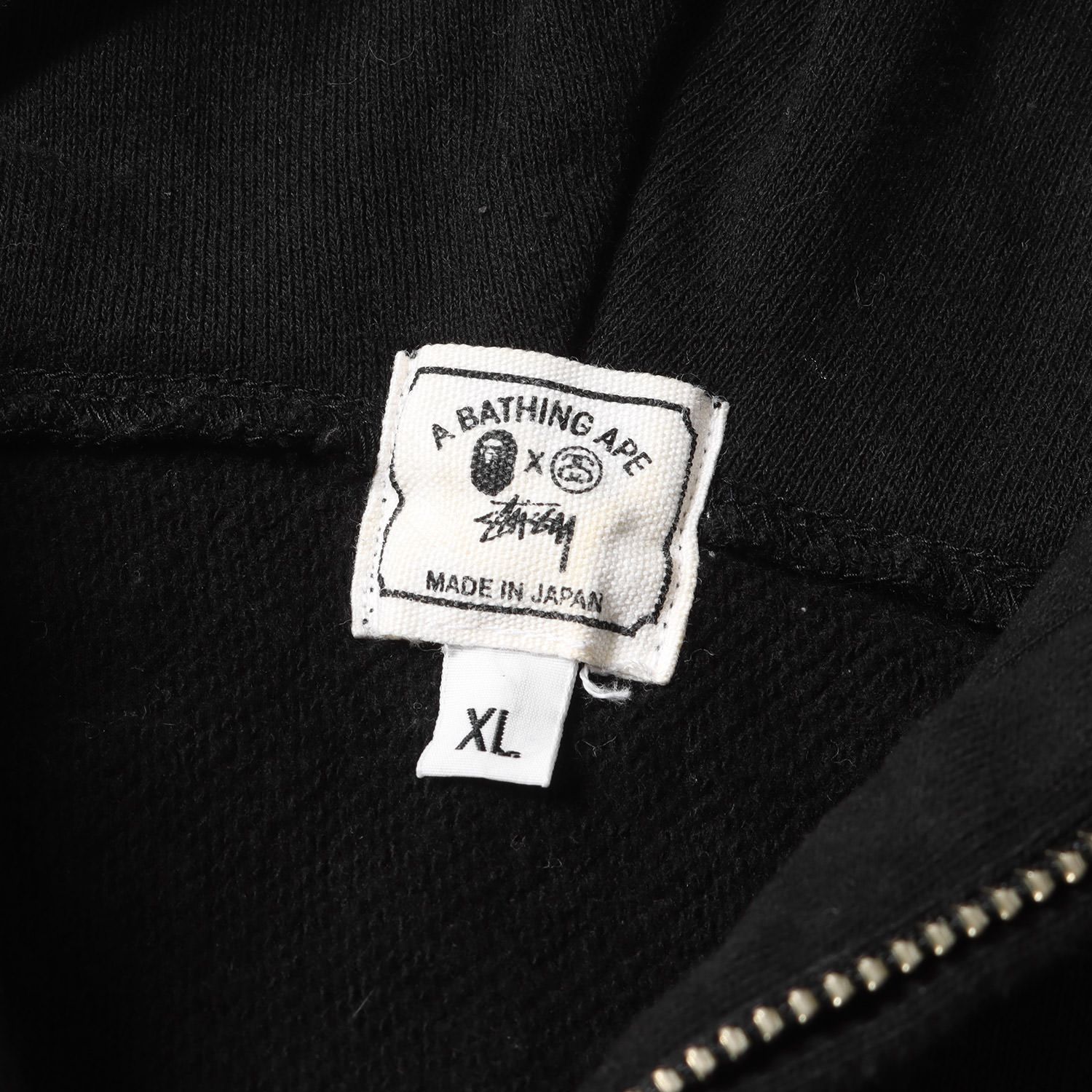 A BATHING APE ア ベイシング エイプ パーカー サイズ:XL STUSSY