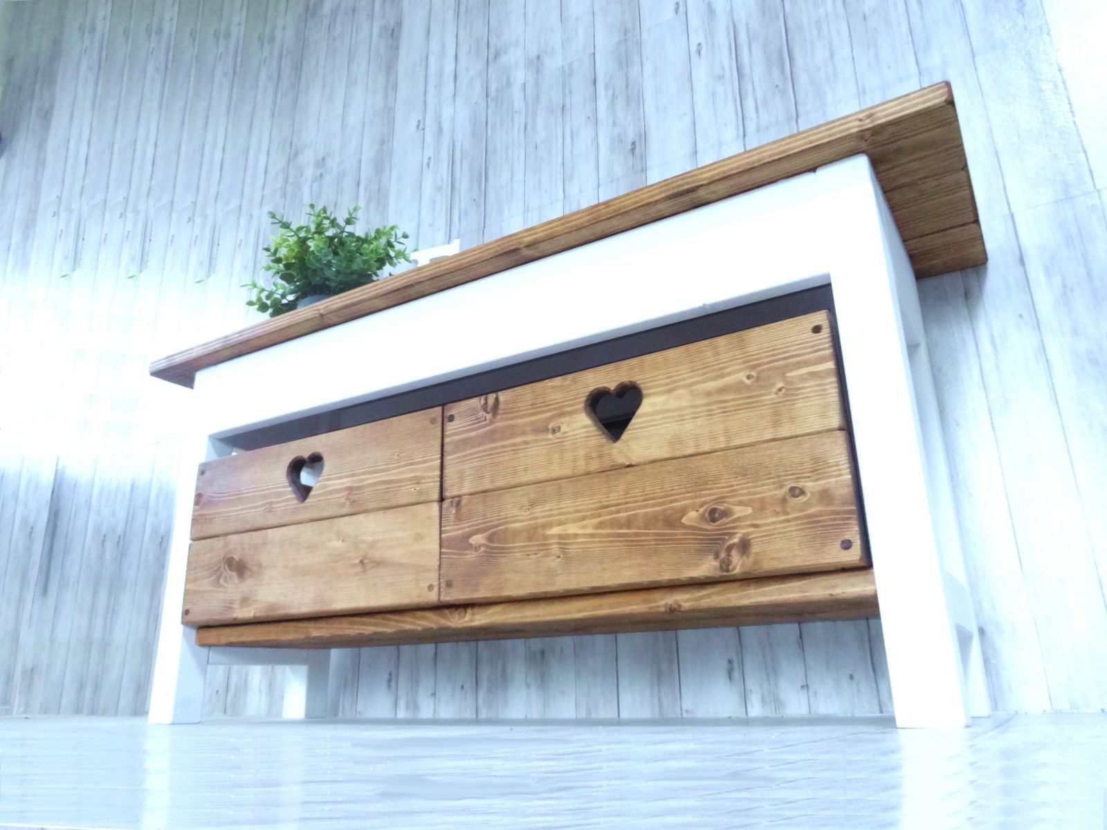 ハンドメイド ２人掛けベンチ