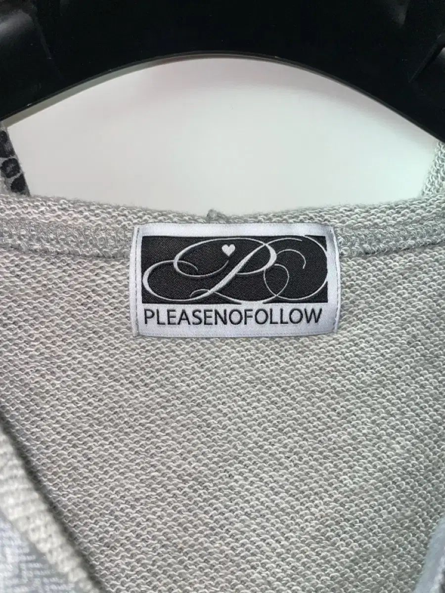  プリーズノーフォロー ヒョウ柄 レオパード クリスタル フードジップアップ パーカー トップス