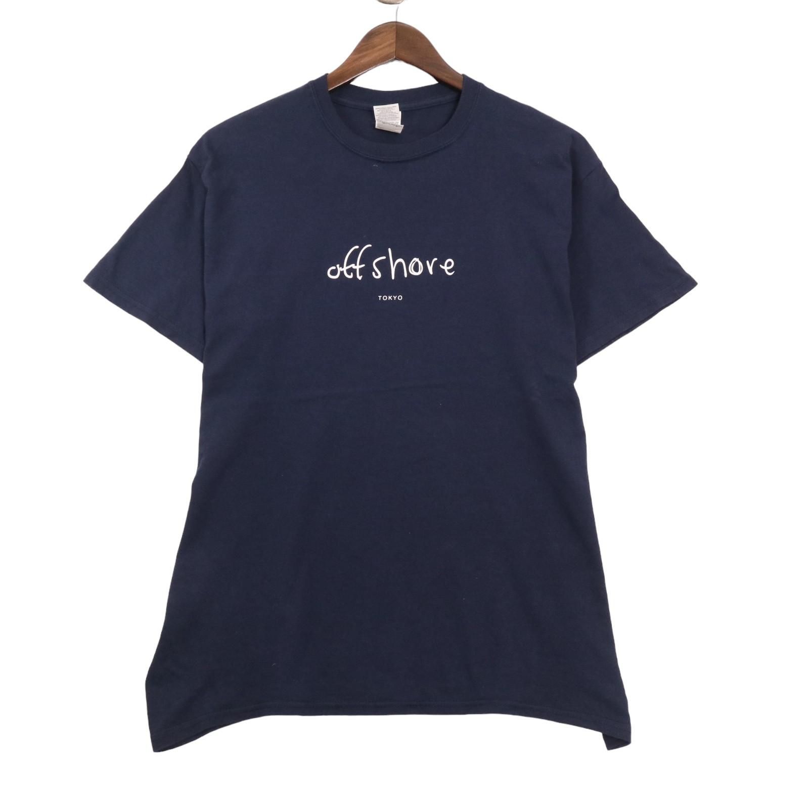 OFFSHORE オフショア クルーネック ロゴ プリント  Tシャツ 半袖 カットソー 表記サイズM　【2407】