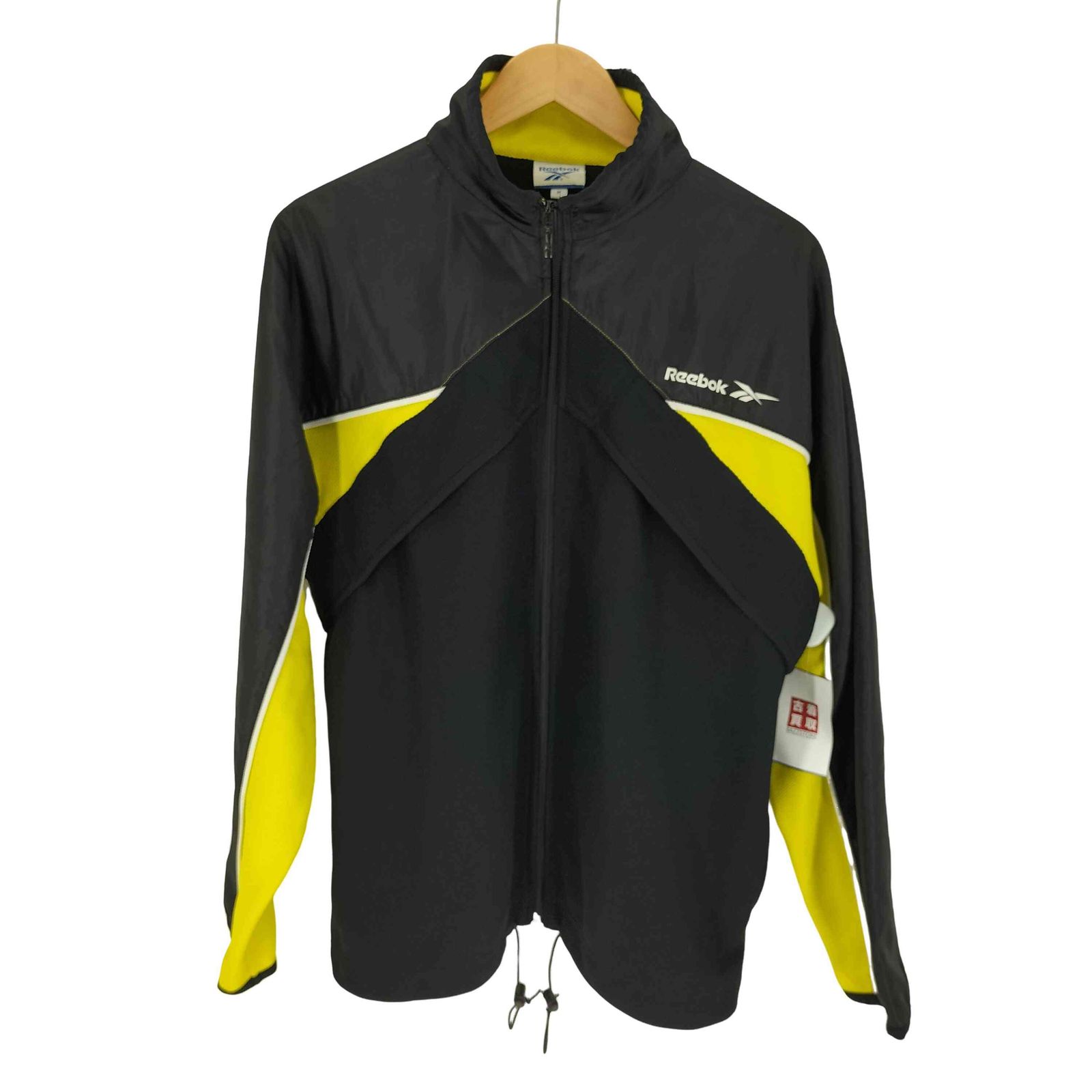 リーボック Reebok バック ベクターロゴ プリント バイカラー 異素材切替 リップストップ トラックジャケット ジャージ メンズ import：M 