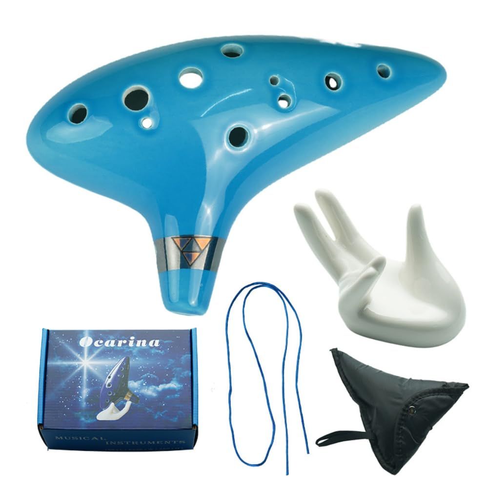 ideastore オカリナ 楽器 演奏 陶器 おしゃれ 発表会 初心者セット 中