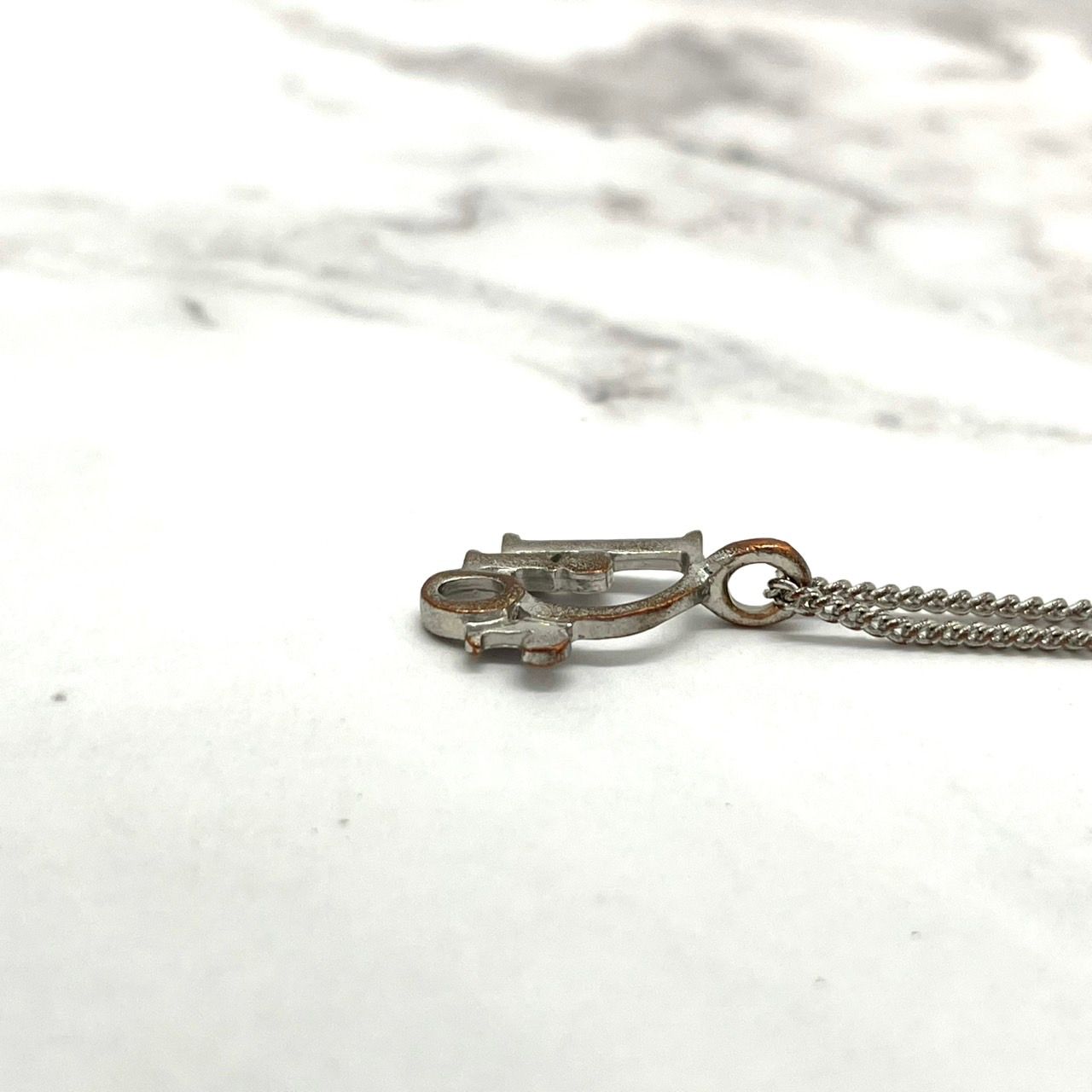 美品 クリスチャン ディオール CDロゴ チェーンブレスレット シルバーカラー ディオール/クリスチャンディオール/ブレスレット/CD ICON