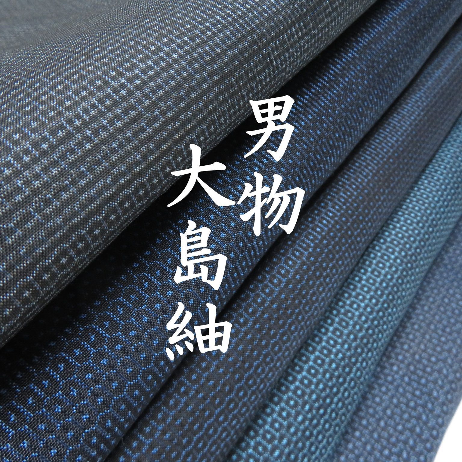 T14 着物 正絹 男物 大島紬 まとめ売り ５点 イチゴの大島