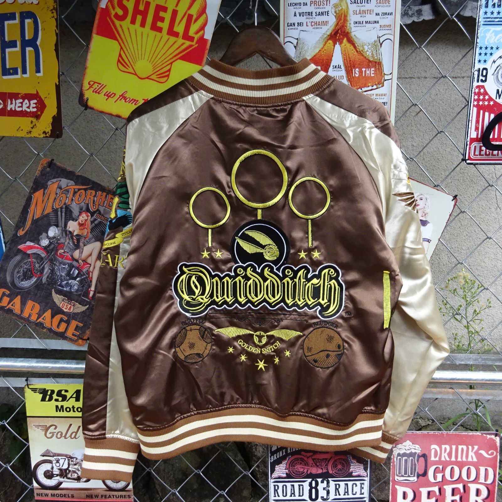 ハリー・ポッター クィディッチ スカジャン 丸眞 ハリーポッター スカジャンF クィディッチ柄 [No