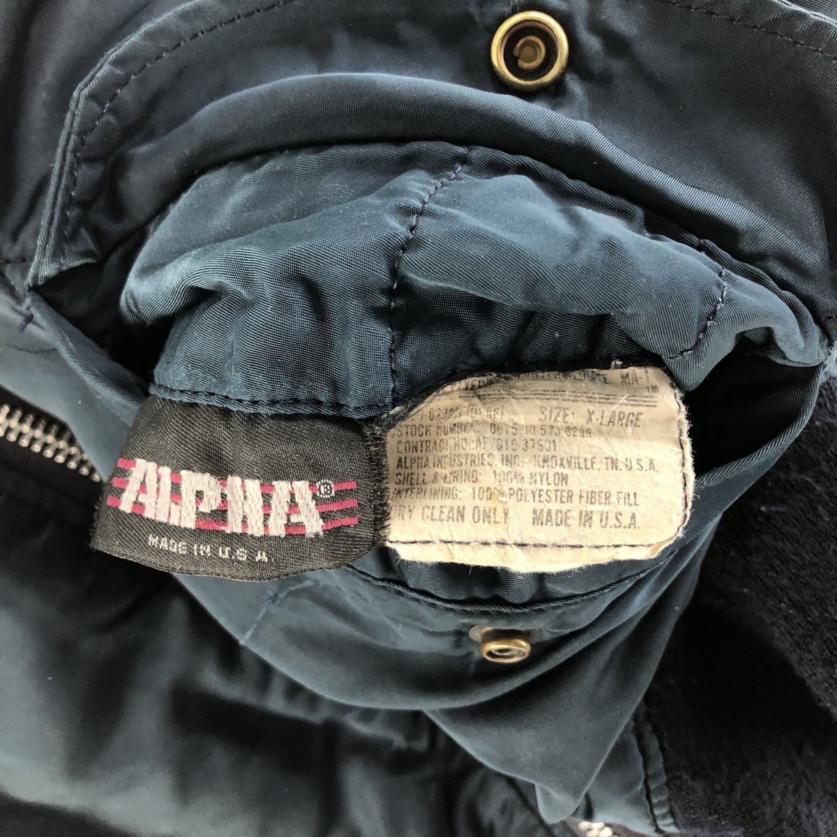 古着 ~90年代 民間品 アルファ ALPHA MA-1タイプ ミリタリー フライト