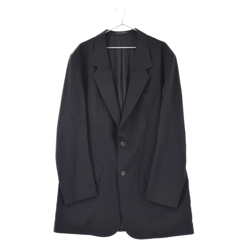 Yohji Yamamoto POUR HOMME (ヨウジヤマモト プールオム) 21AW Side Zip Jacket  サイドジップウールギャバジンジャケット HX-J20-100 ブラック