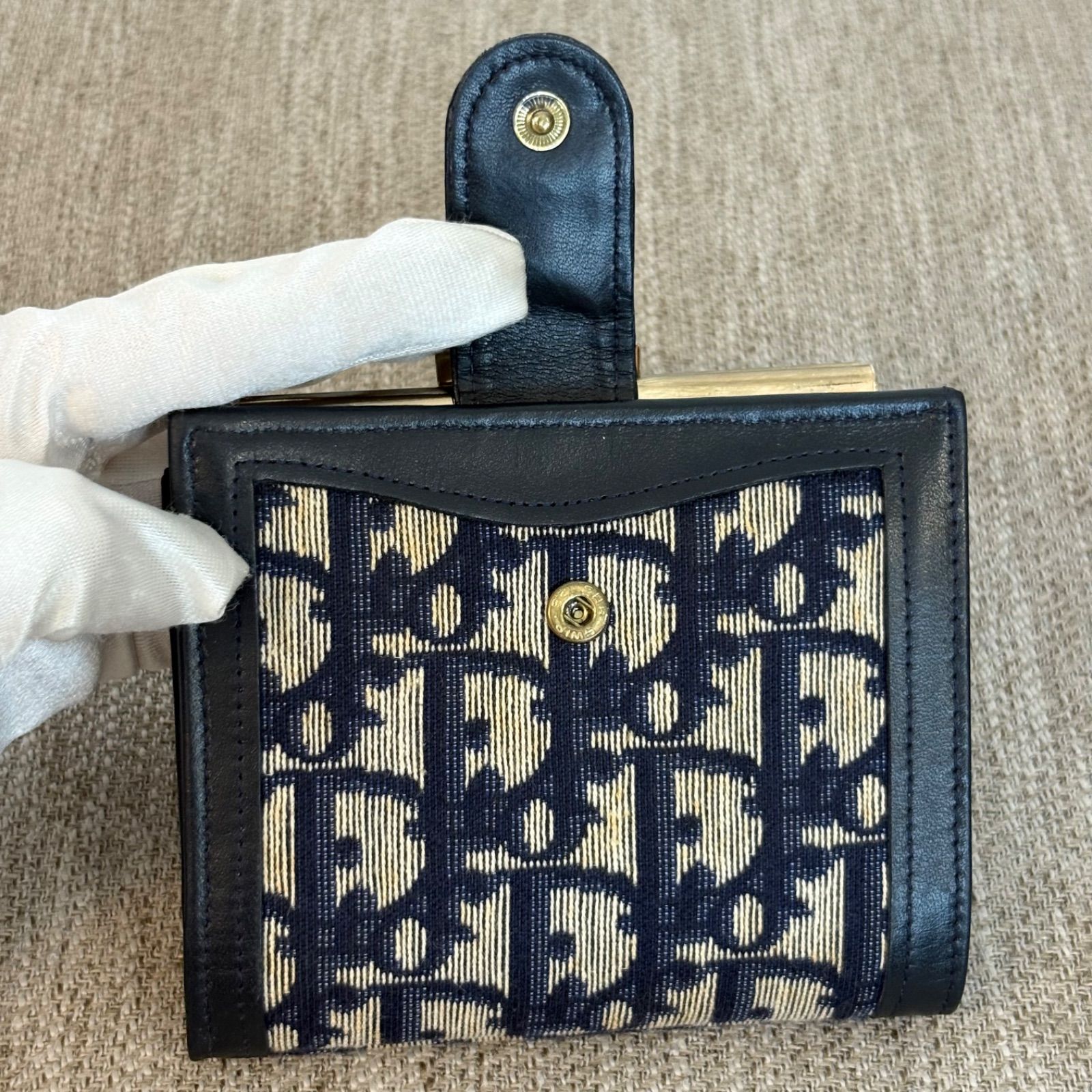 クリスチャンディオール パスケース トロッター キャンバス レザー