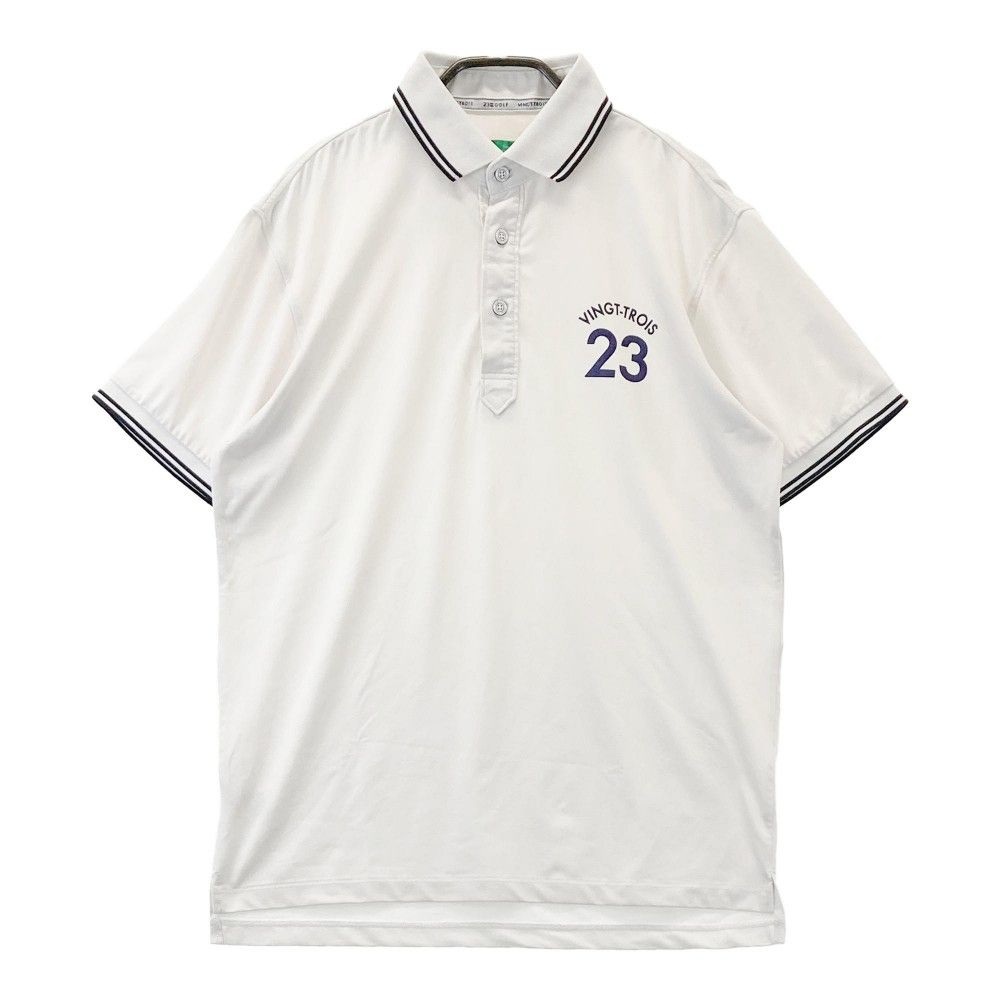 サイズ：M 23区GOLF ニジュウサンクゴルフ 半袖ポロシャツ