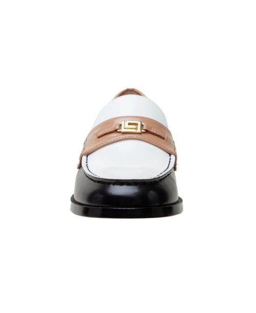  リネアパウロ レディース パンプス シューズ ENDY Tailored Apron Toe Loafer Black ivory toffee leather ハイヒール パンプス パンプス