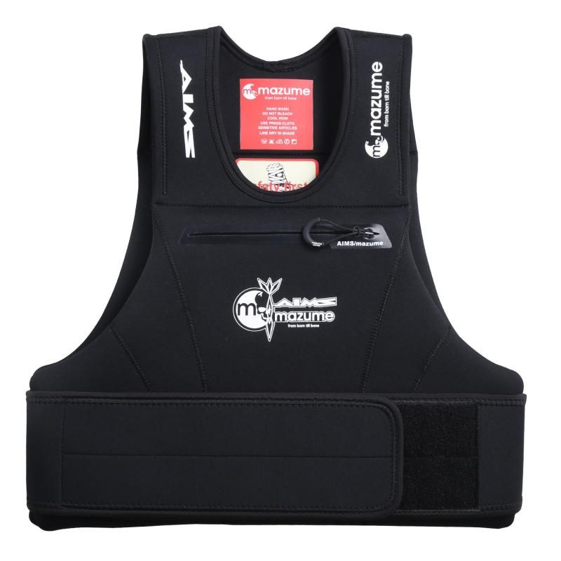 MAZUME マズメ MZ×AIMS Floating Support Vest MZLJ-326-01 ブラック 浮力5.5