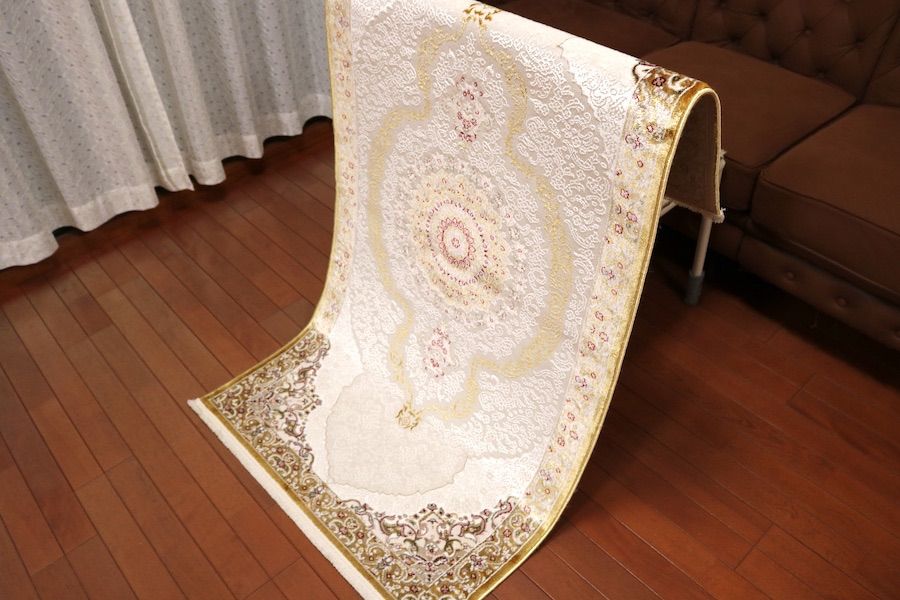 玄関マット ペルシャ柄絨毯79×154