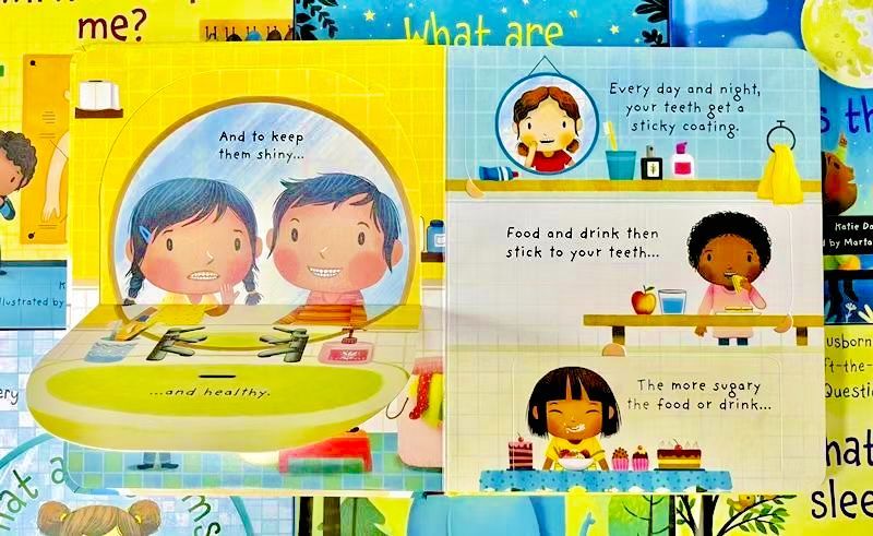 新品 未使用品 Usborne Very First Questions and Answers 英語仕掛け