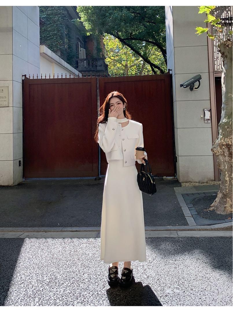 タイトニットロングワンピ