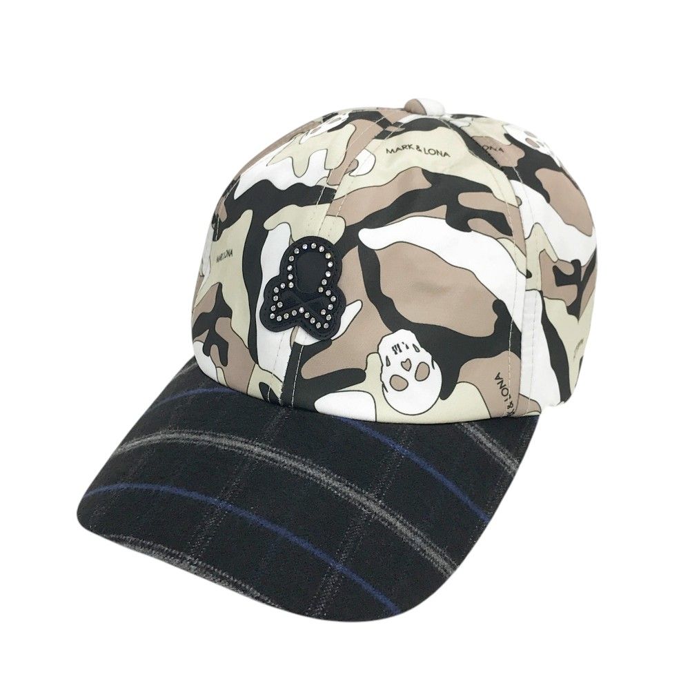 MARK-LONA マークアンドロナ モデル キャップ カモフラ柄 ベージュ系 240101524195 ゴルフウェア ストスト