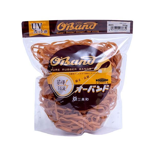 まとめ 共和 オーバンド 265 内径63.5mm 500g入 透明袋 GKA-N-007 1袋 ×3セット