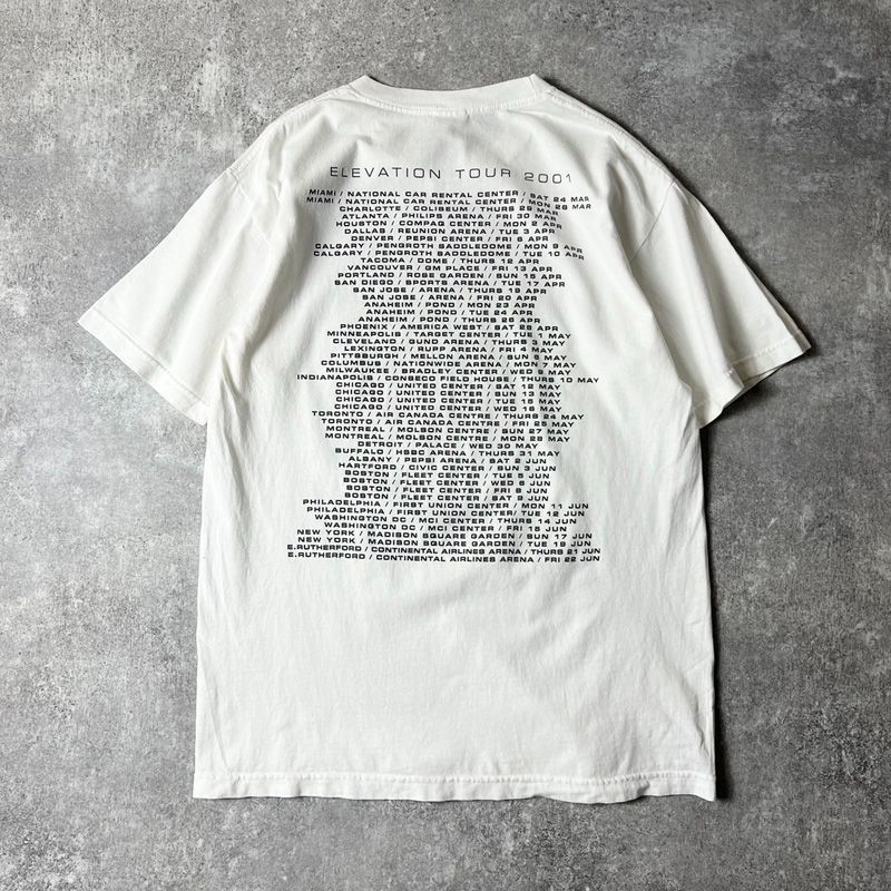 00s USA製 U2 オフィシャル 2001 半袖 オールド バンド バンT