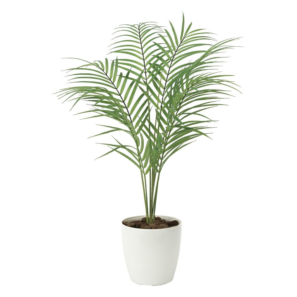 光触媒観葉植物 パームヤシ(ポリ製) 〔フロアタイプ〕 インテリア フェイクグリーン おしゃれ アートグリーン 緑 リビング 鉢植え プレゼント ギフト 玄関 キッチン 部屋に飾る 御祝 店舗 オフィス 展示場 開店祝 引越祝 開業祝 贈答 記念 5Lサイズ