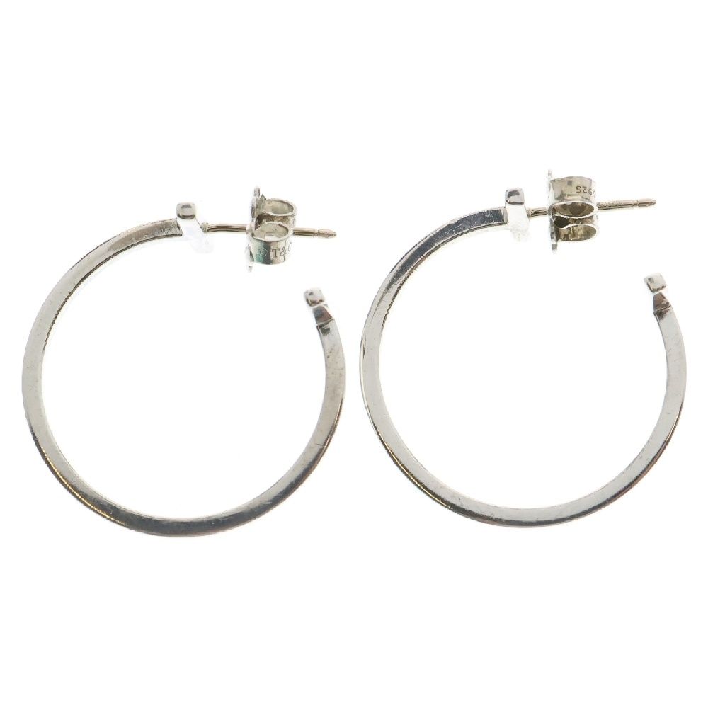 TIFFANY-Co ティファニー Tワイヤー フープピアス Ag925 シルバー アクセサリー