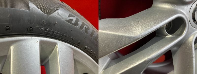 中古スタッドレスタイヤホイールセット 【BRIDGESTONE DM-V3 225/65R17】[日産 エクストレイル純正] 4本SET