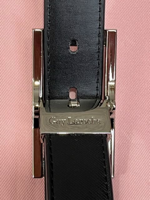 ベルト　ビジネス　ギ・ラロッシュ　本革　上級　新同　黒
